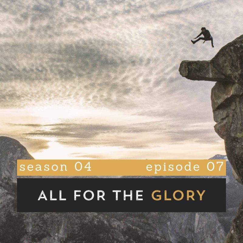 The Pantry Podcast - S04E09 - All for the Glory : Man jumping on cliff