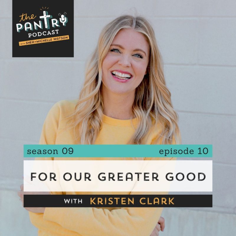 Smiling woman in her early 30s looks at camera with arms crossed. Yellow sweatshirt. Blonde, blue eyes, fair skin. This is Kristen Clark, founder of Girl Defined Ministries.